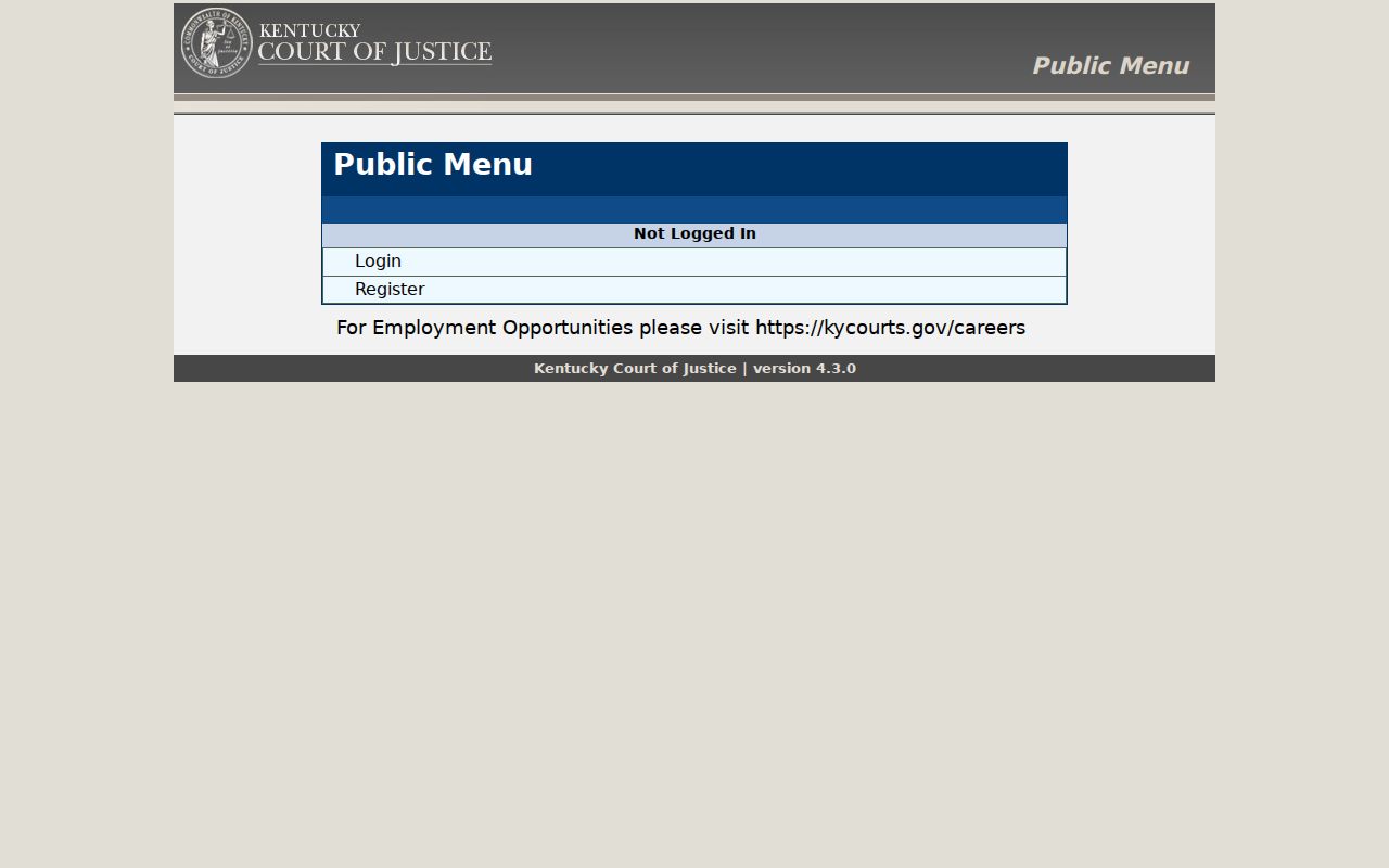Montgomery County criminal court cases AOC request menu