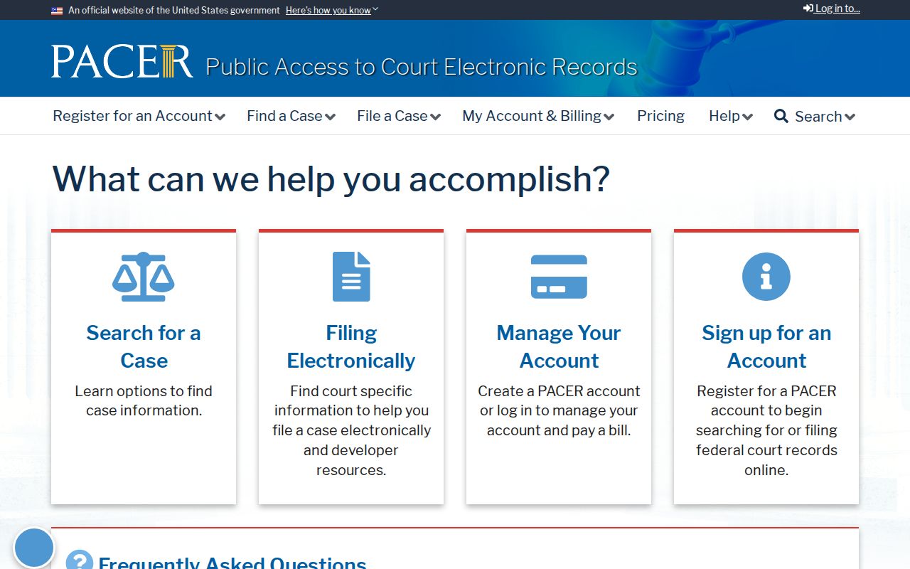 Montgomery County criminal court cases federal PACER search