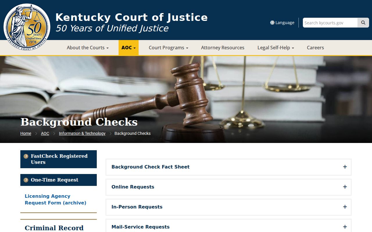 AOCFastCheck source for Montgomery County criminal records