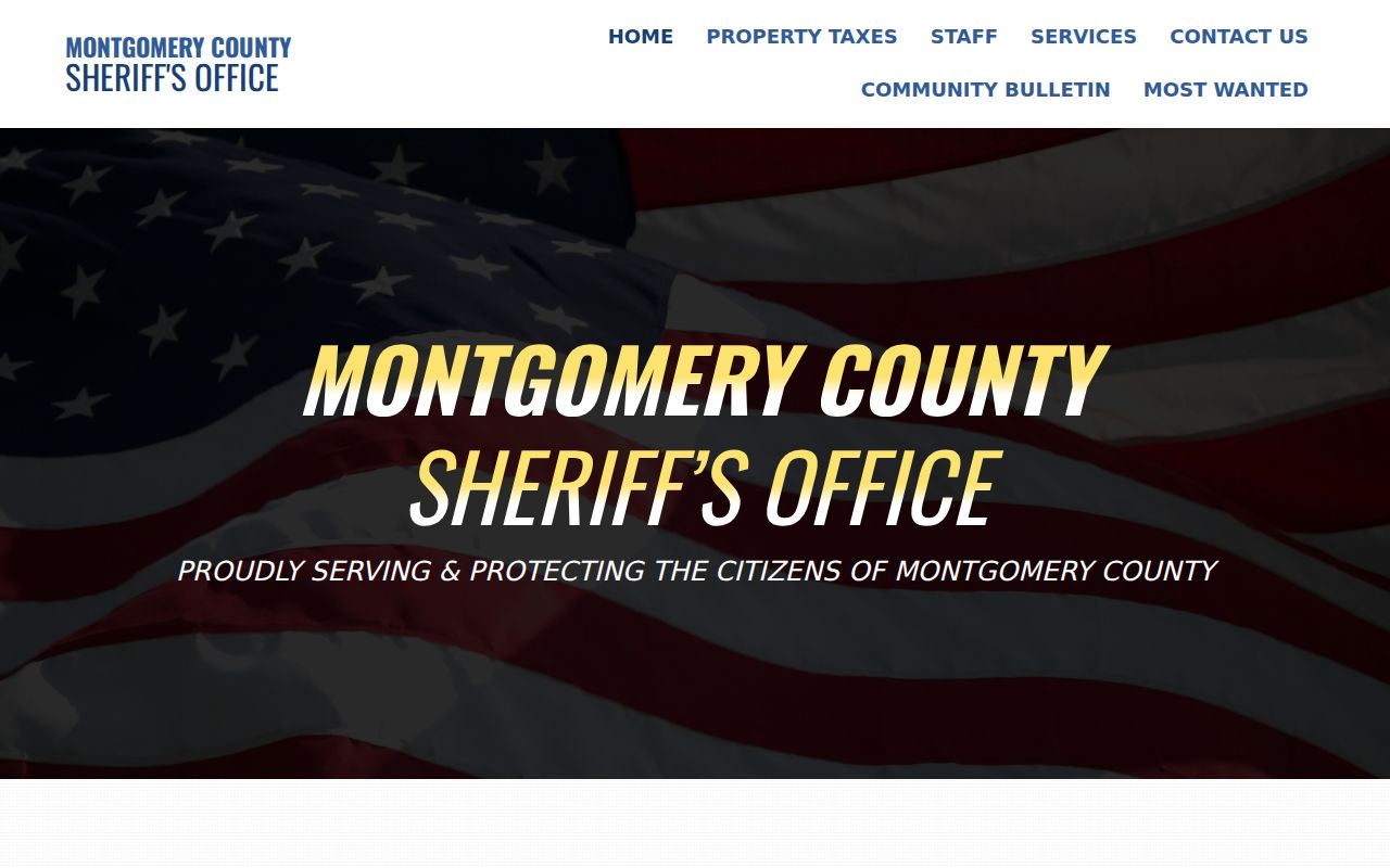 Montgomery County Sheriff source for criminal records