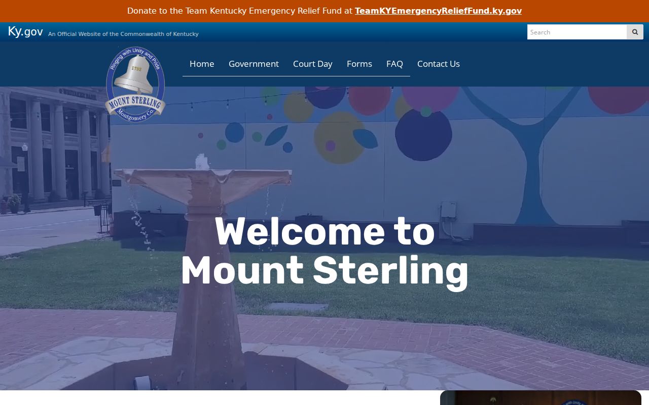 Mount Sterling criminal records city government page